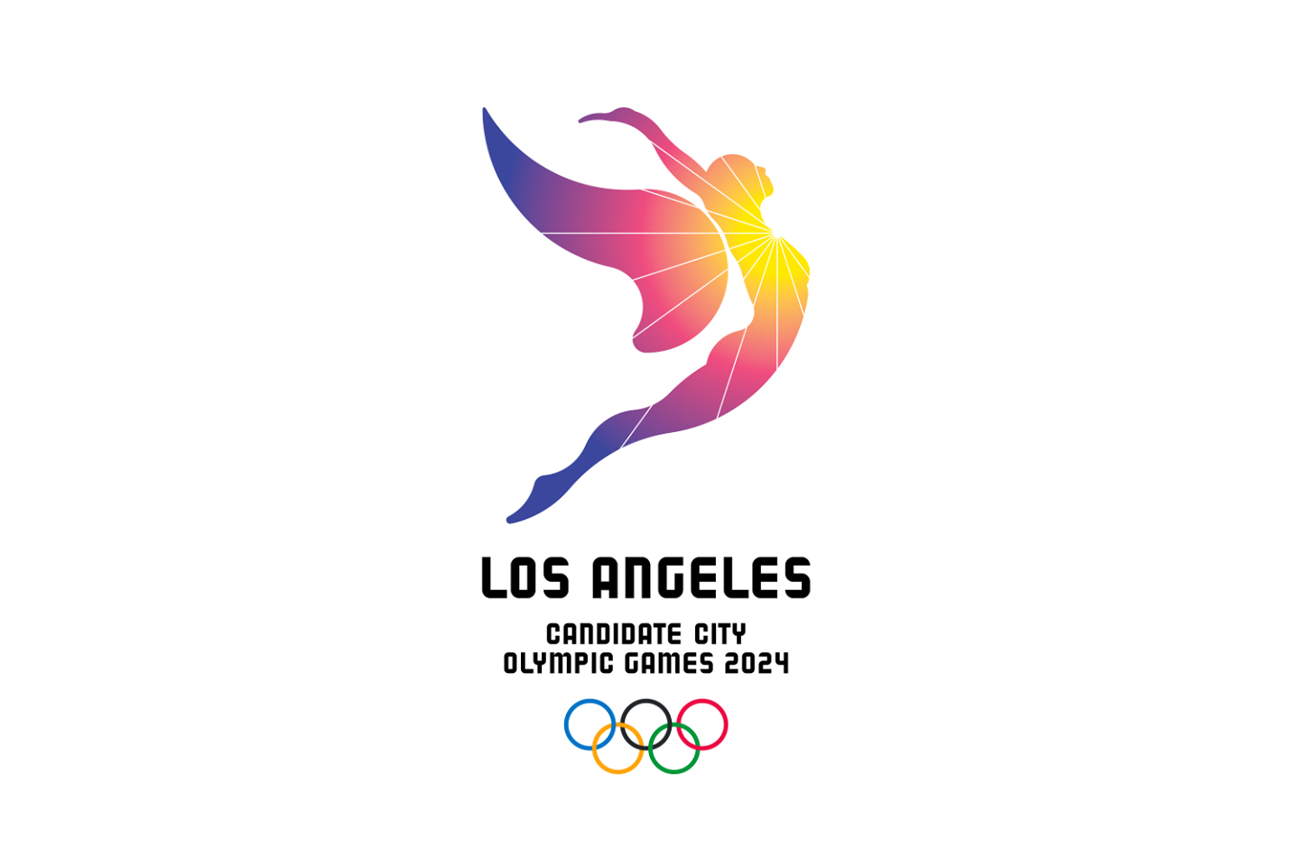 Here is the logo the olympic candidature of Los Angeles 2024 TrackArena